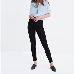Madewell roadtripper black stretch jeans
